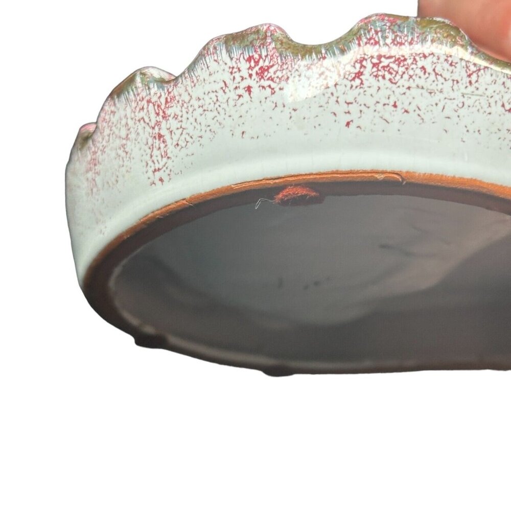 Vintage Scottie Schnauzer Dog Ceramic Ashtray Retro Pink Gold White Trinket Tray - Picture 12 of 14